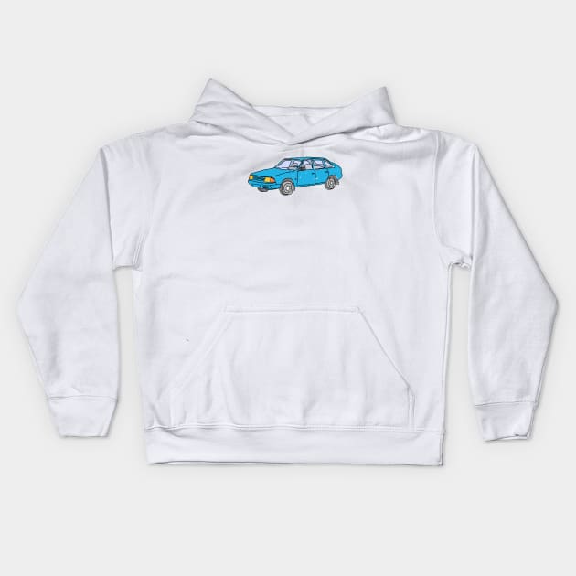 ussr cars Kids Hoodie by Antho